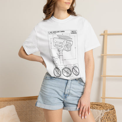 Flock Camera Anti Surveillance Graphic-Dyed T-shirt