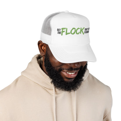 Neon Green Florida Anti-Surveillance Patriotic Foam Trucker Hat
