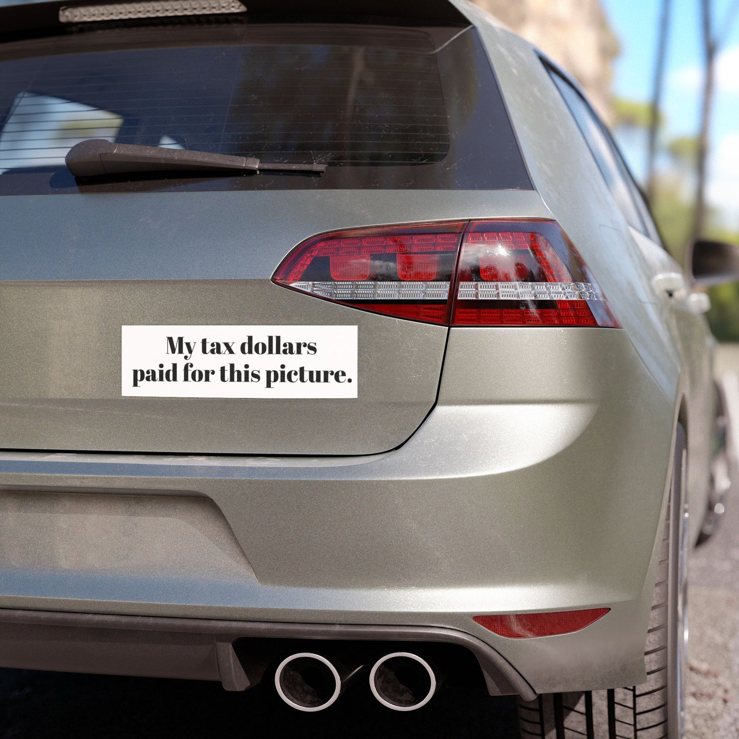 Car Magnet - "My tax dollars paid for this picture." Funny Bumper Sticker Magnet