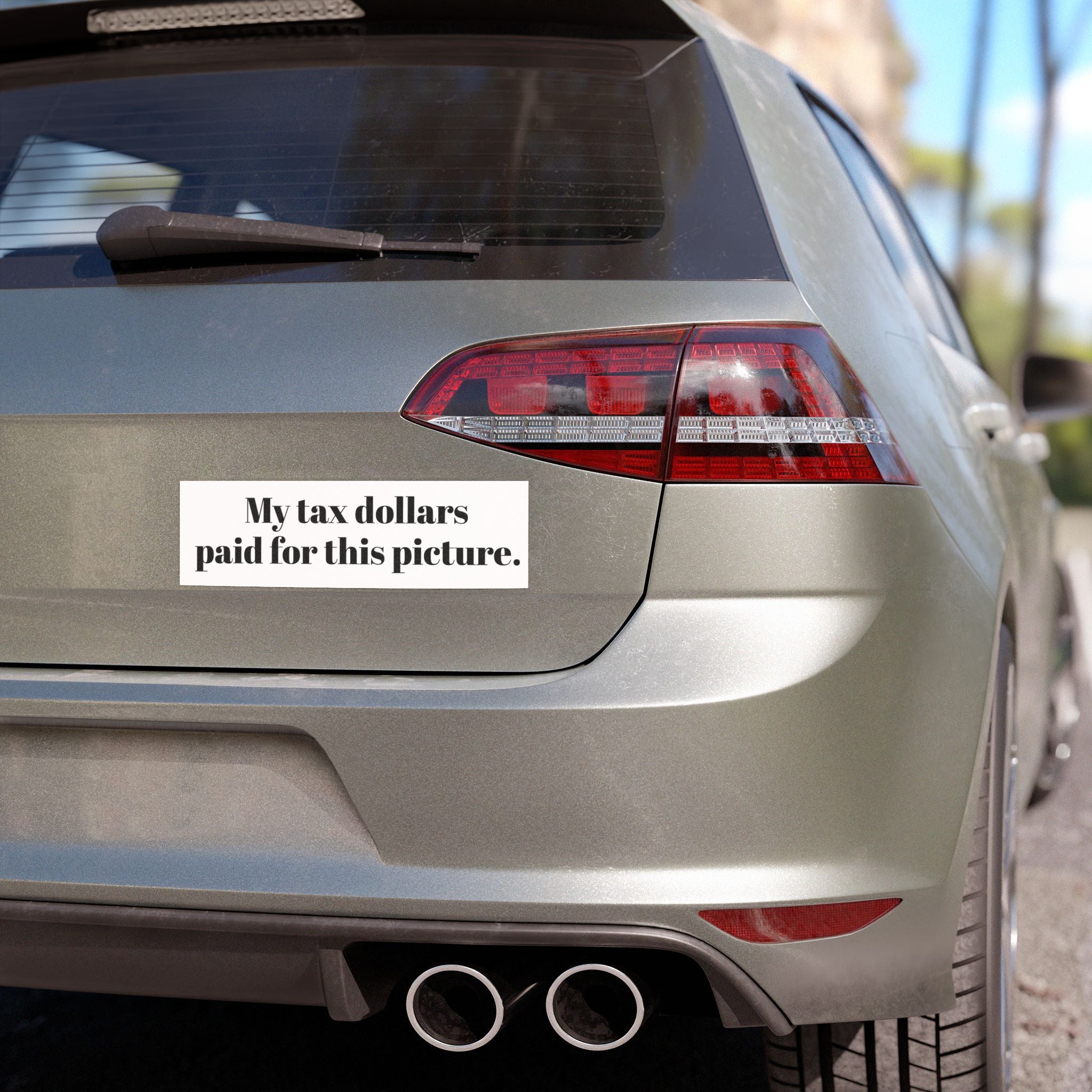 Car Magnet - "My tax dollars paid for this picture." Funny Bumper Sticker Magnet