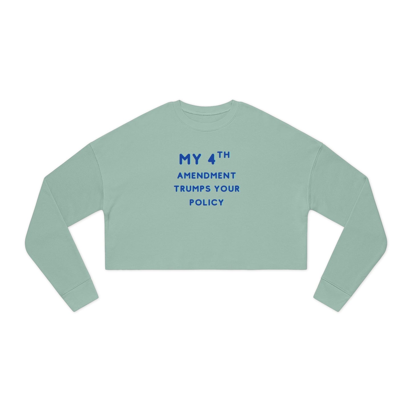 Patriotic 4th Amendment Women's Cropped Sweatshirt