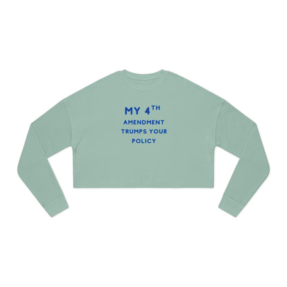 Patriotic 4th Amendment Women's Cropped Sweatshirt